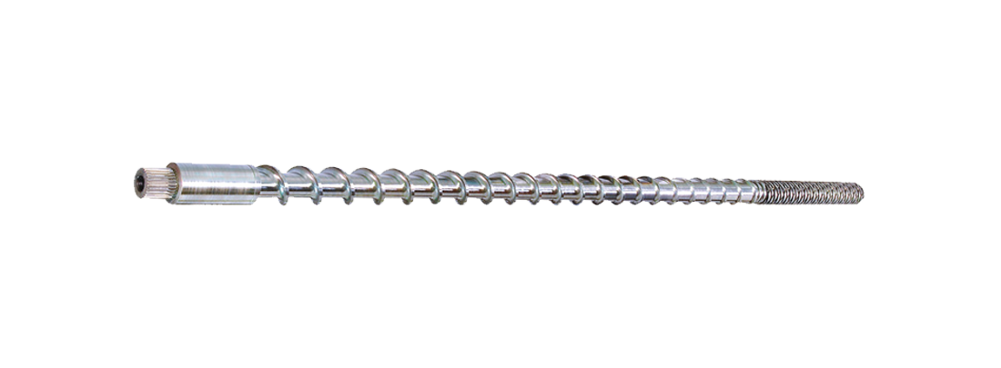 Plastic extrusion screw